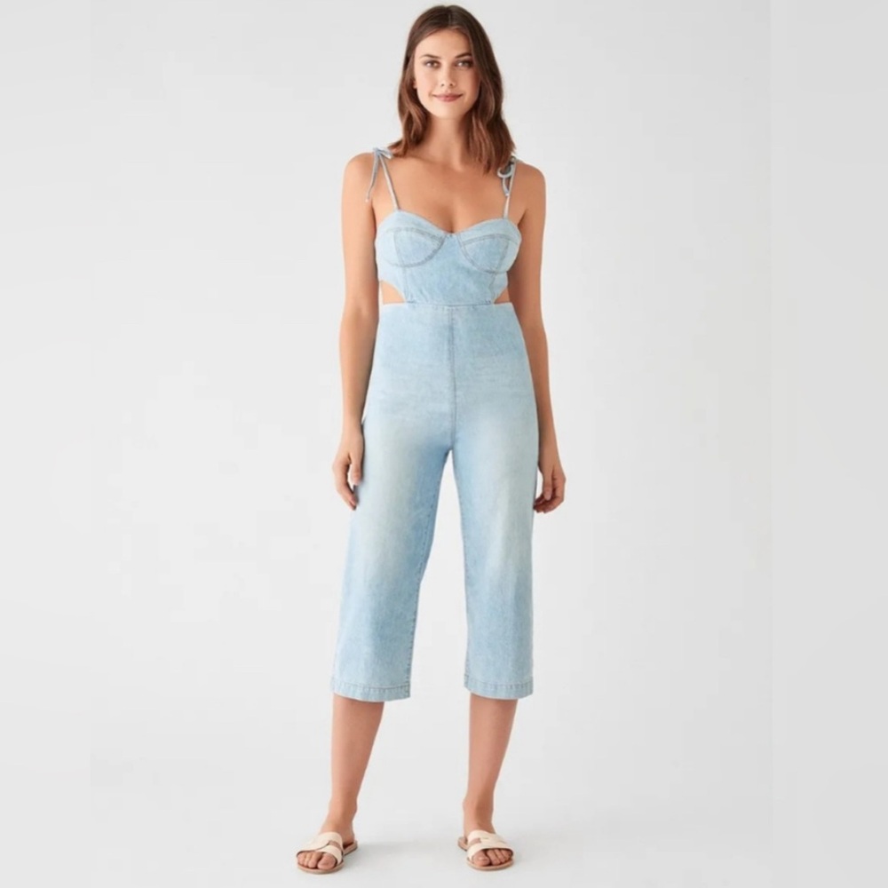 DL1961( Hepburn) -Jumpsuit Ibiza Wash Corset Top (M)